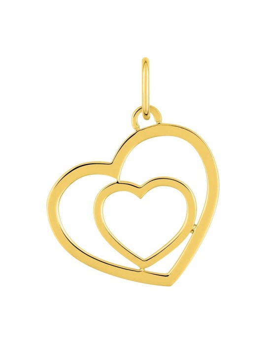 Pendentif Coeur Ajouré Entrelacé Or Jaune 9 carats 375/1000