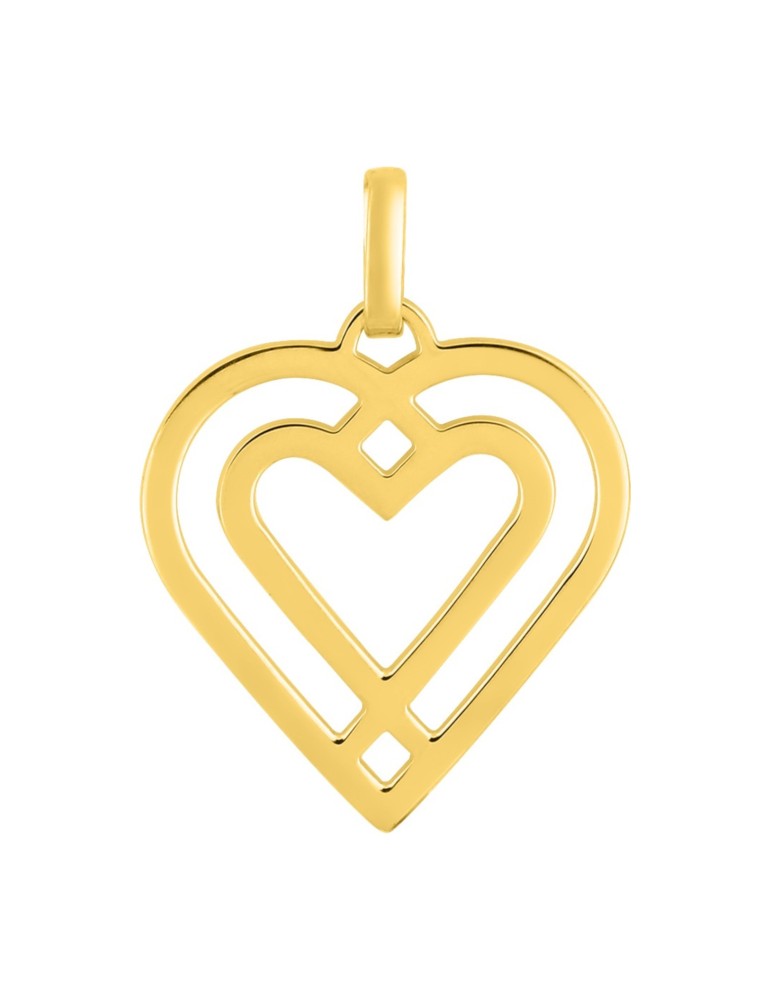 Pendentif Coeur Ajouré Entrelacé Or Jaune 9 carats 375/1000 Pendentif Coeur Ajouré Entrelacé Or Jaune 9 carats 375/1000