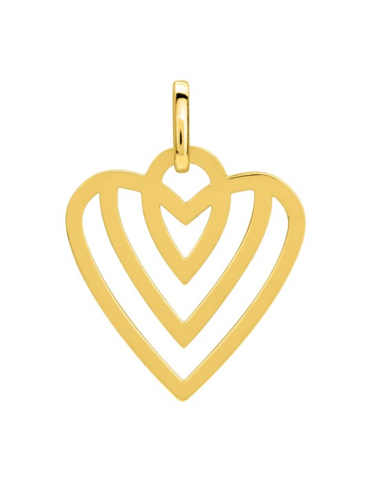 Pendentif Coeur Ajouré Entrelacé Or Jaune 9 carats 375/1000 Pendentif Coeur Ajouré Entrelacé Or Jaune 9 carats 375/1000