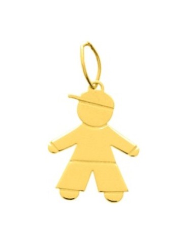 Pendentif Garçon Or Jaune 9 carats 375/1000