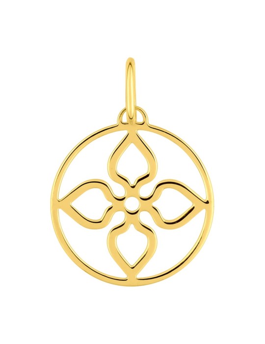 Pendentif Trèfle Or Jaune 9 carats 375/1000 Pendentif Trèfle Or Jaune 9 carats 375/1000