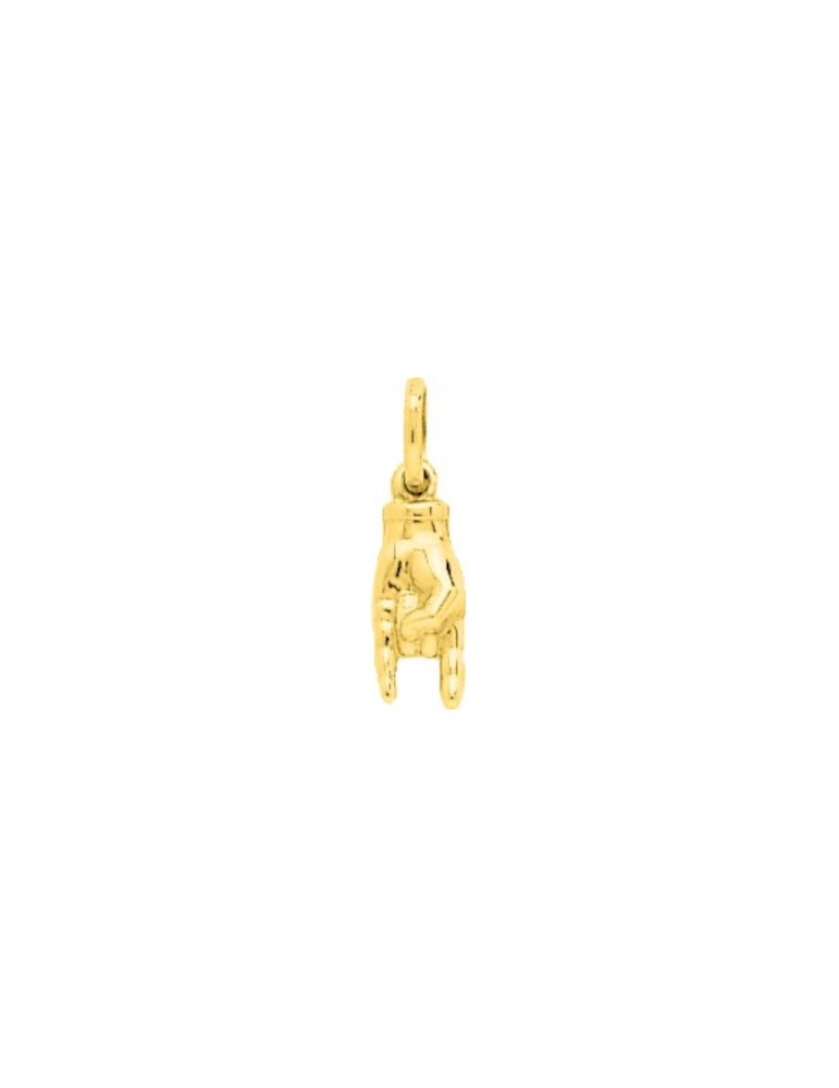Pendentif Main Italienne Or Jaune 9 carats 375/1000