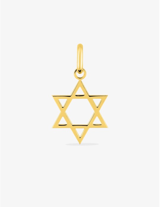 Pendentif Etoile de David Or Jaune 9 carats 375/1000 Maguen David