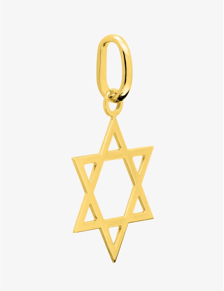Pendentif Etoile de David Or Jaune 9 carats 375/1000 Maguen David
