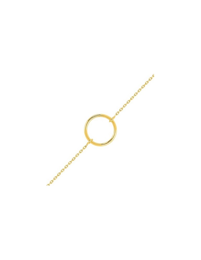 Bracelet or jaune cercle 9K