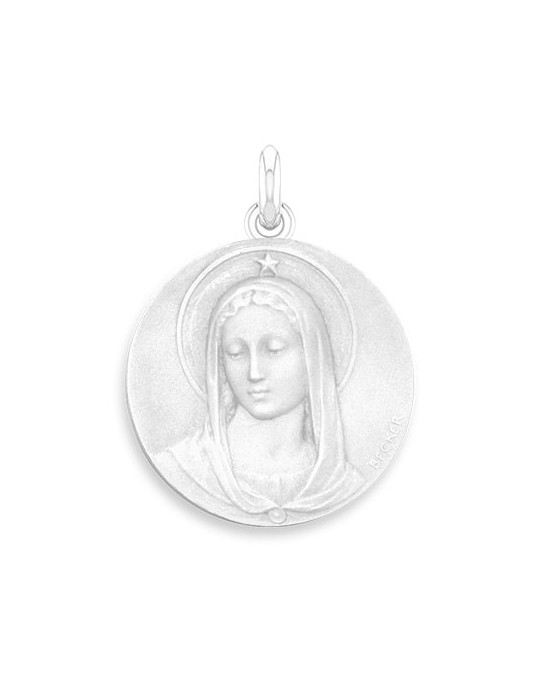 Médaille Becker Vierge Maris Stella en Platine 950/1000 Médaille Becker Vierge Maris Stella en Platine 950/1000