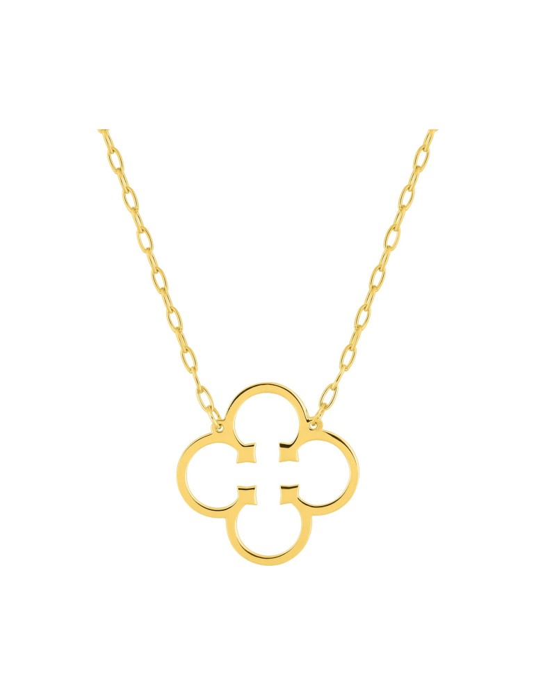 Collier or jaune triangle 18K