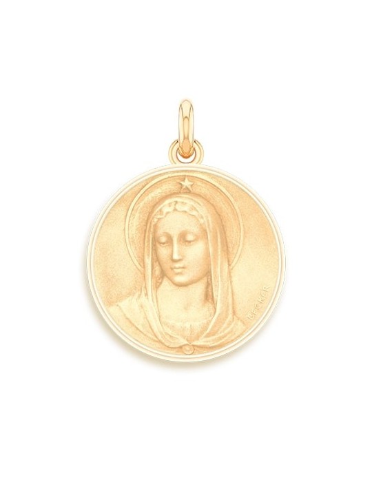 Médaille Becker Vierge Maris Stella Or Jaune 18 carats 750/1000