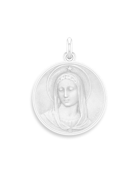 Médaille Becker Vierge Maris Stella en Platine 950/1000