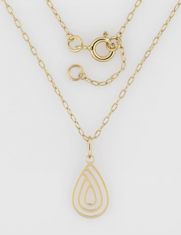 Collier or jaune18K