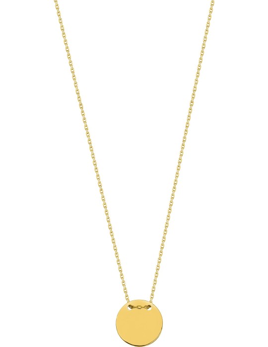Collier or jaune jeton 18K