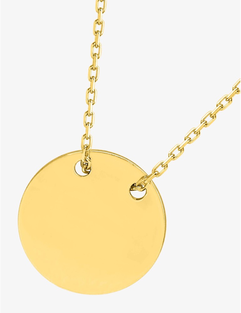 Collier or jaune jeton 18K