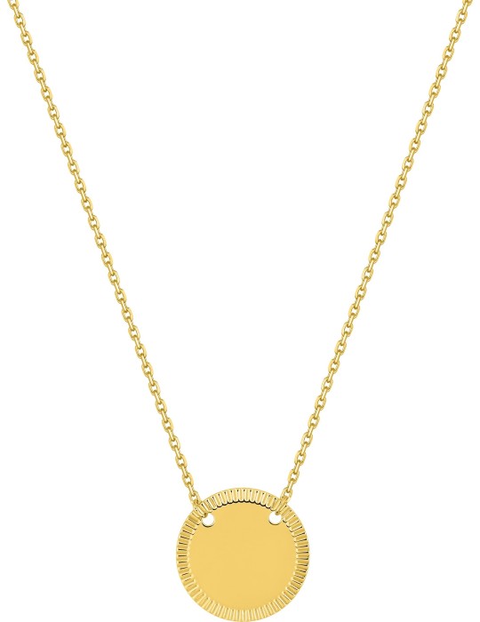 Collier or jaune jeton 18K