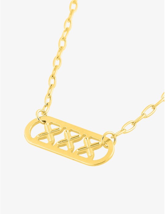 Collier or jaune18K