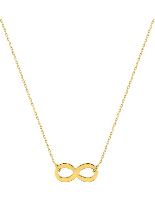Collier or jaune infini 18K