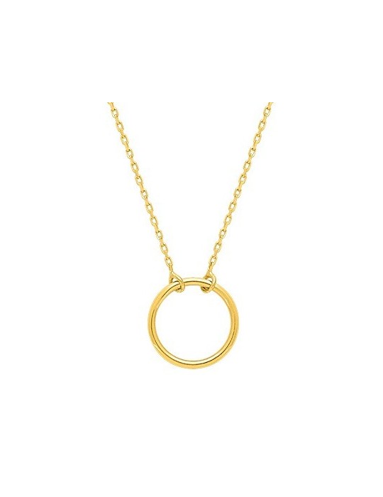 Collier or jaune cercle 18K Collier or jaune cercle 18K