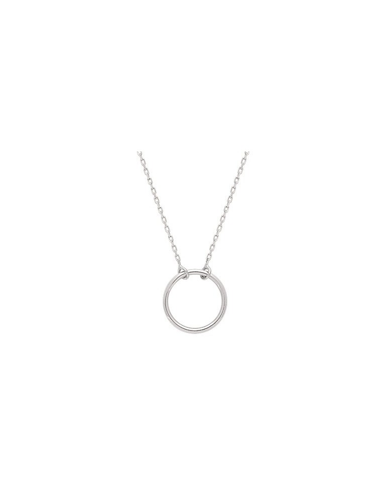 Collier or blanc cercle 18K Collier or blanc cercle 18K
