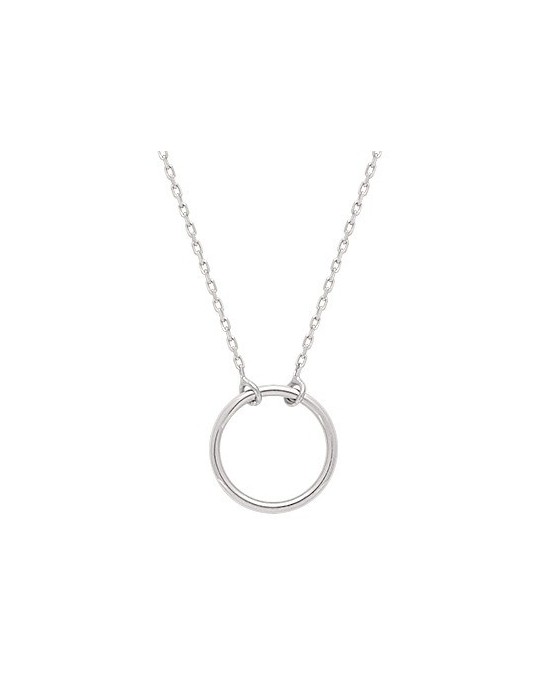 Collier or blanc cercle 18K Collier or blanc cercle 18K