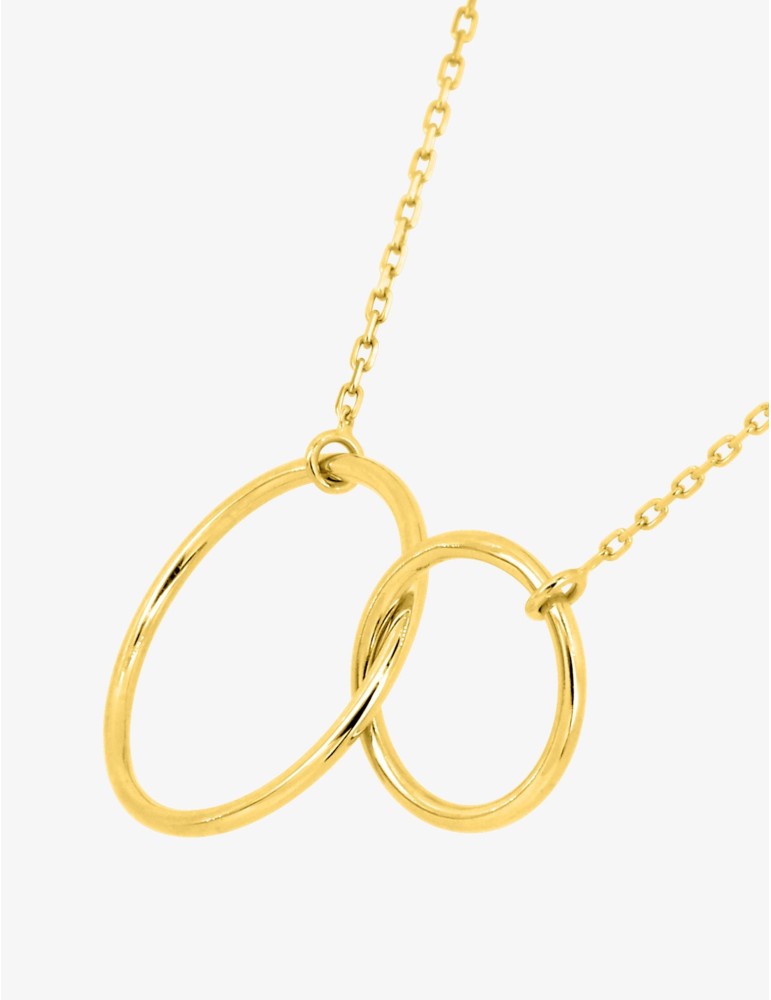 Collier or jaune cercle 18K
