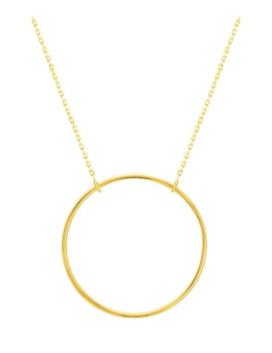 Collier or jaune cercle 18K Collier or jaune cercle 18K