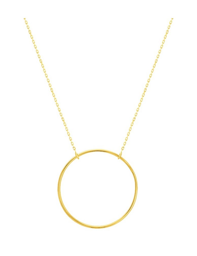 Collier or jaune cercle 18K