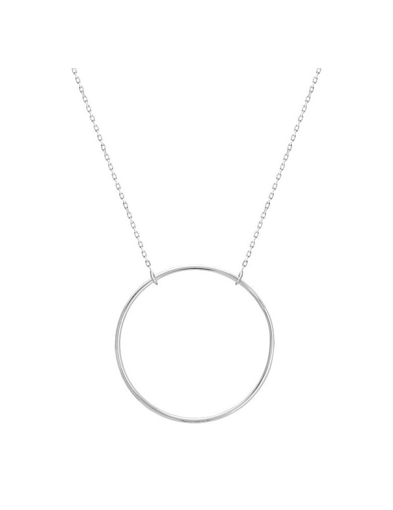 Collier or blanc cercle 18K Collier or blanc cercle 18K