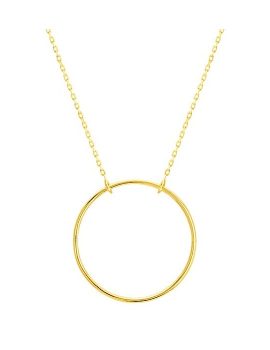 Collier or jaune cercle 18K Collier or jaune cercle 18K