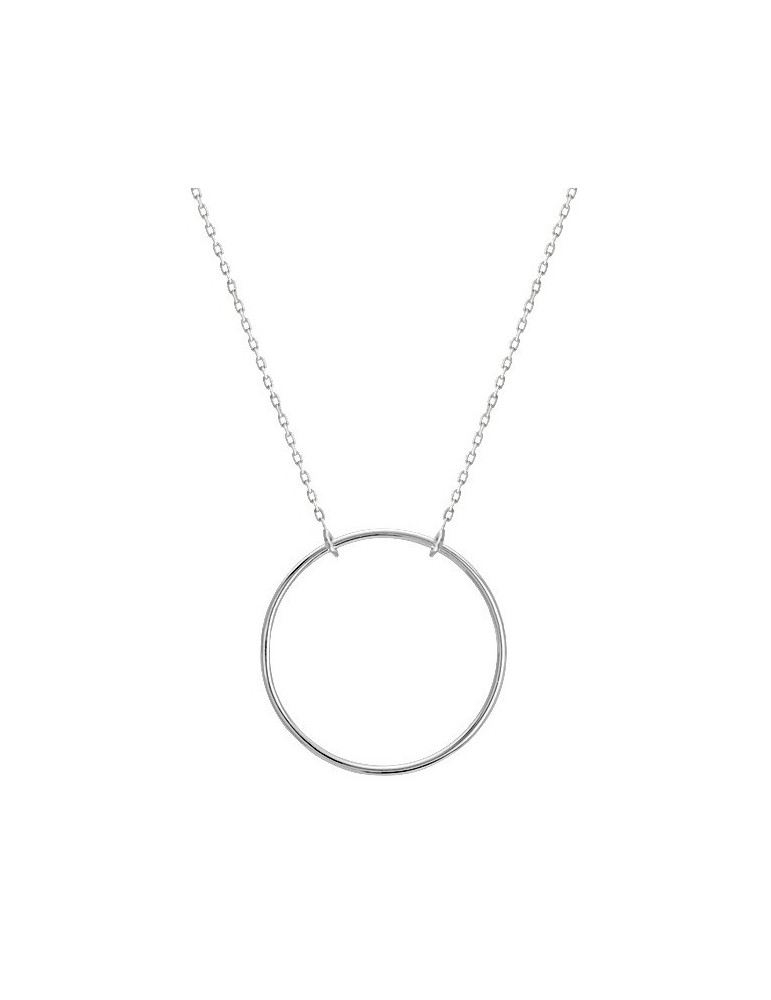 Collier or blanc cercle 18K Collier or blanc cercle 18K