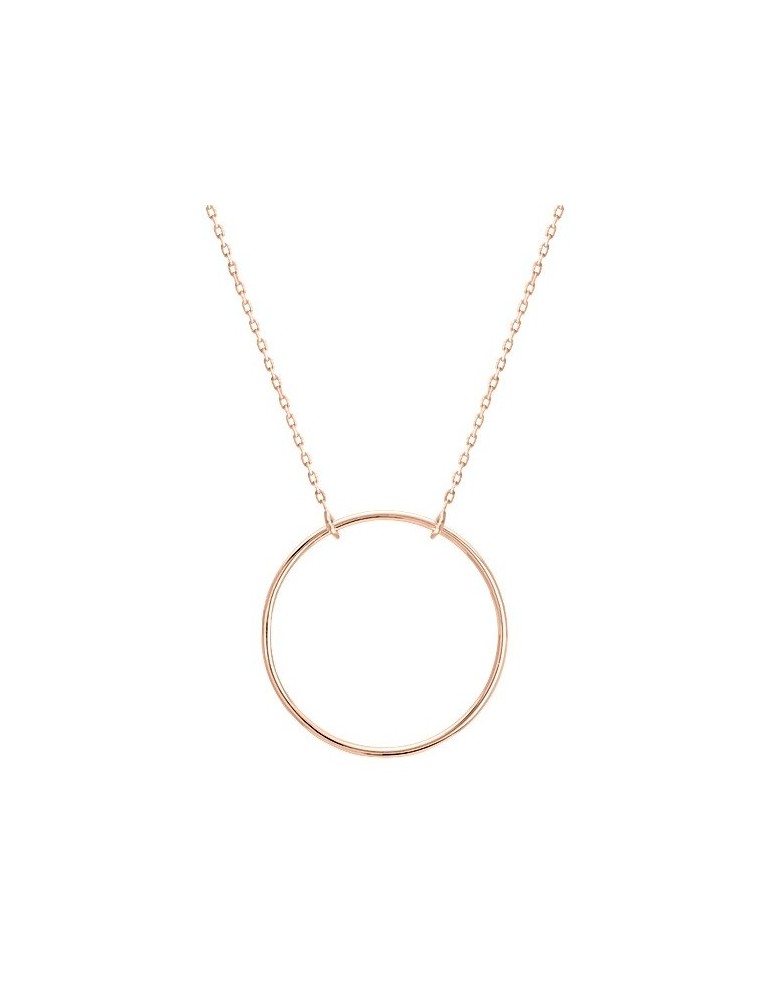 Collier or rose cercle 18K Collier or rose cercle 18K