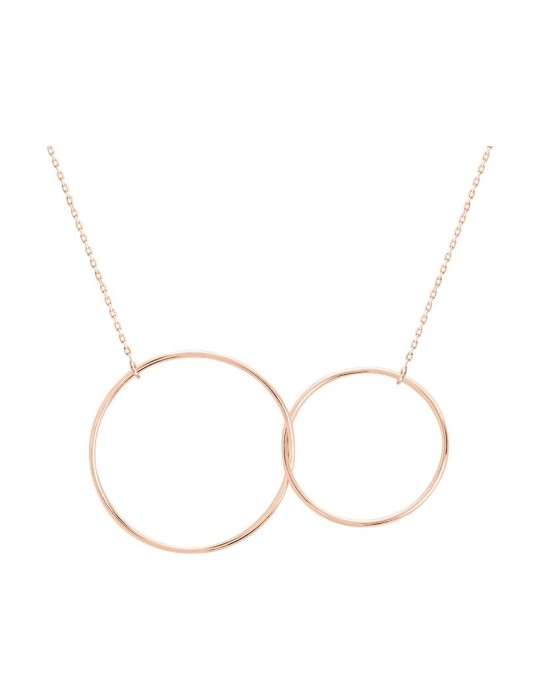 Collier or rose cercle 18K Collier or rose cercle 18K
