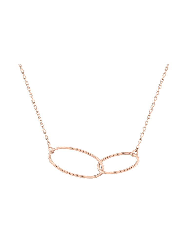 Collier or rose anneaux 18K Collier or rose anneaux 18K