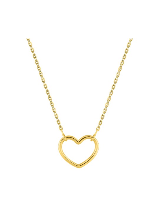 Collier or jaune coeur 18K Collier or jaune coeur 18K