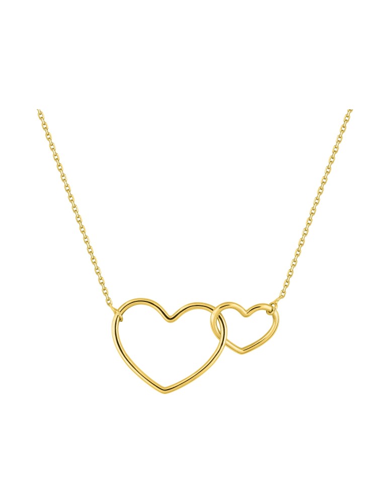 Collier or jaune coeur entrelacés 18K Collier or jaune coeur entrelacés 18K