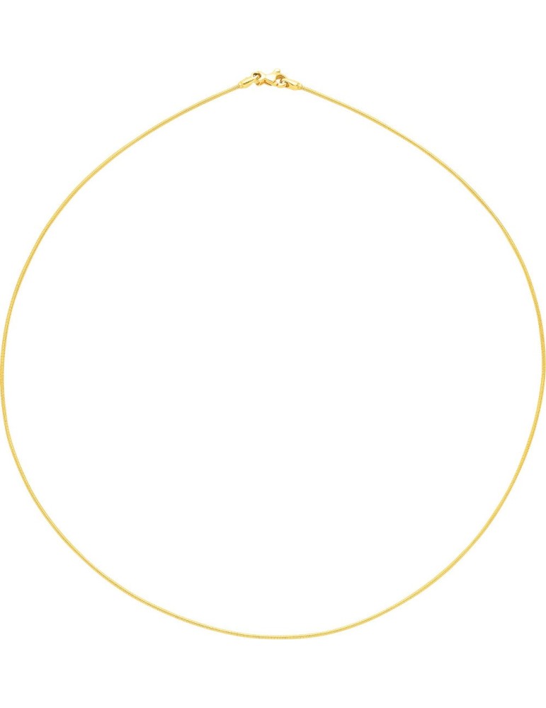 Collier câble or jaune Collier câble or jaune