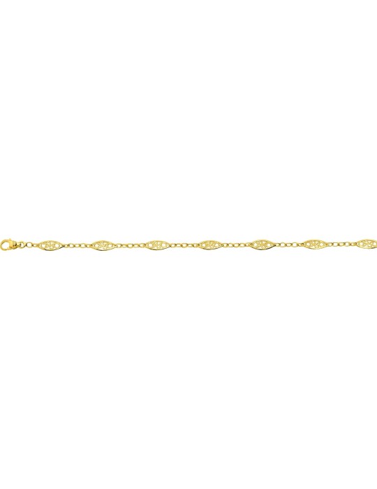 Chaine Filigrane or jaune 18K