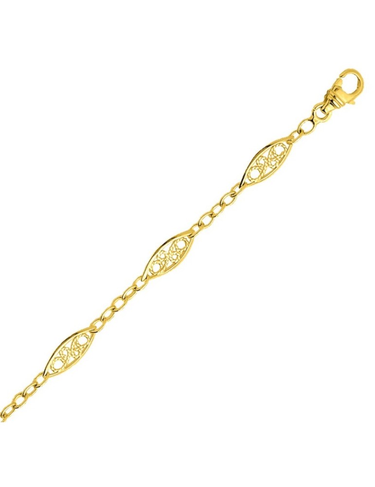 Chaine Filigrane or jaune 18K Chaine Filigrane or jaune 18K