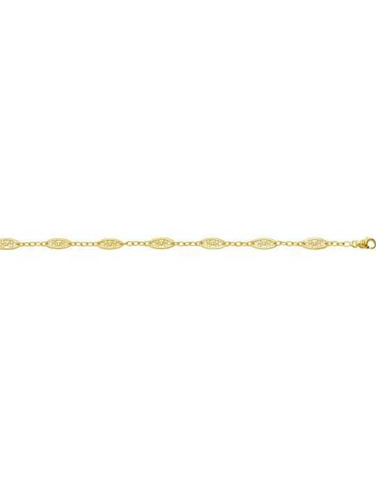 Chaine Filigrane or jaune 18K