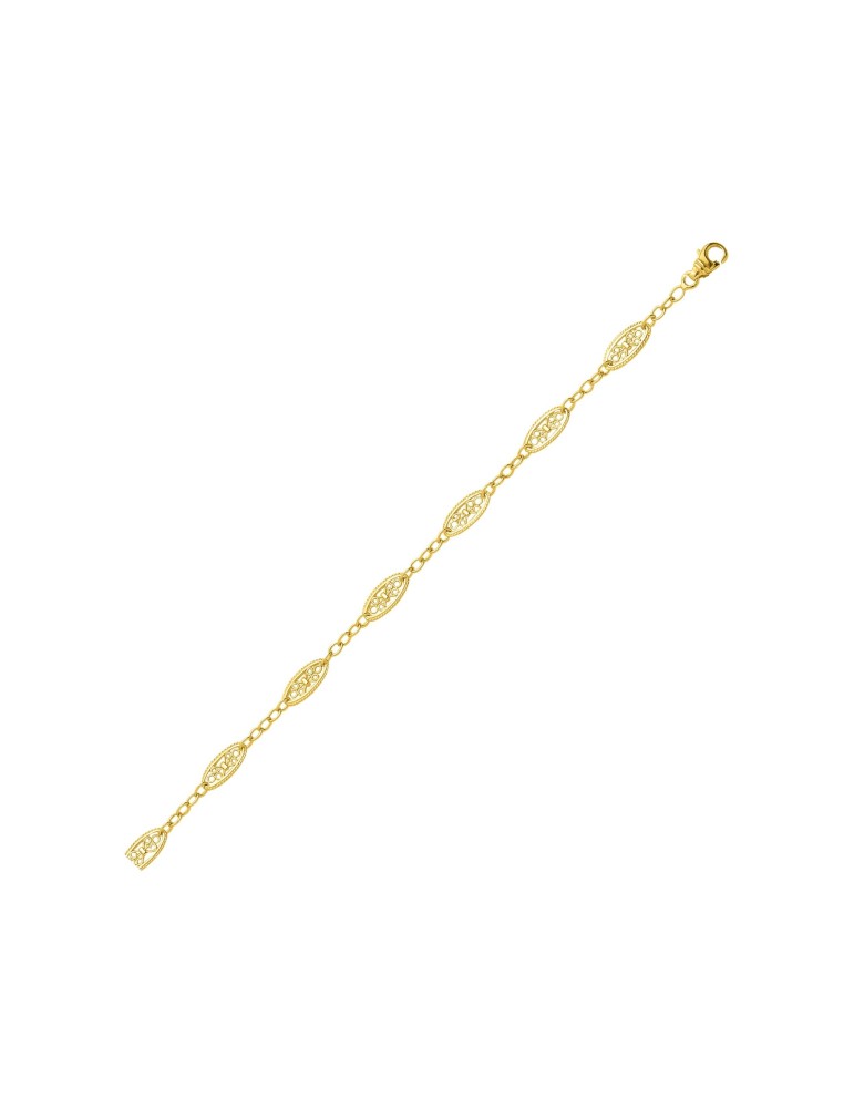 Chaine Filigrane or jaune 18K