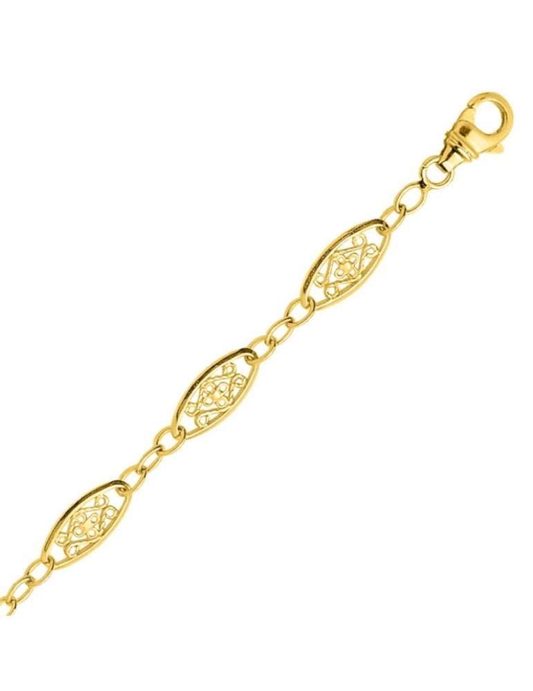 Chaine Filigrane or jaune 18K Chaine Filigrane or jaune 18K