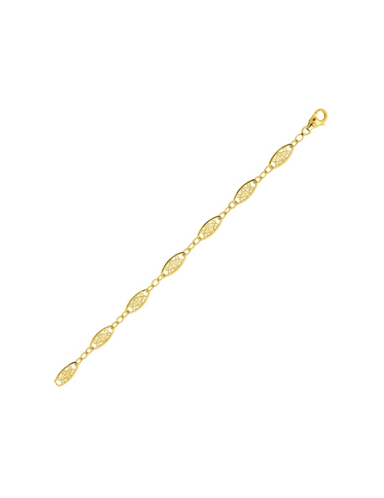 Chaine Filigrane or jaune 18K