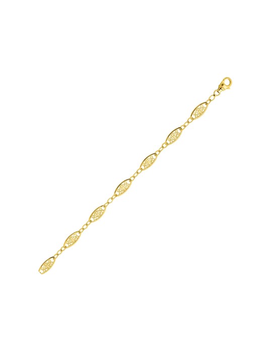 Chaine Filigrane or jaune 18K