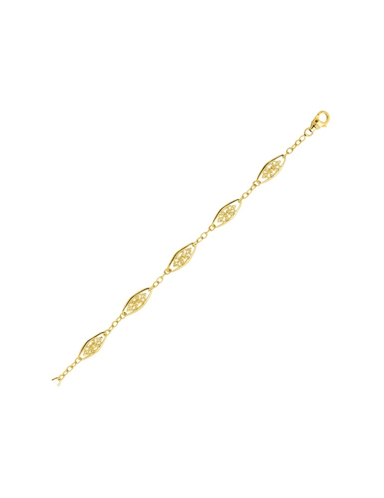 Chaine Filigrane or jaune 18K