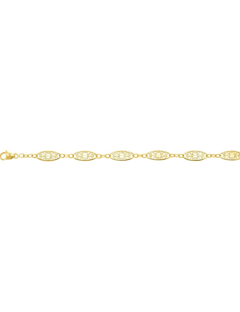 Chaine Filigrane or jaune 18K
