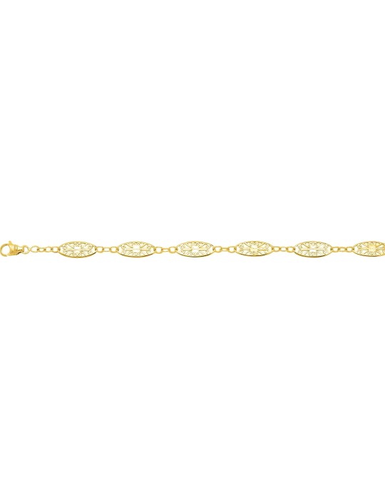 Chaine Filigrane or jaune 18K
