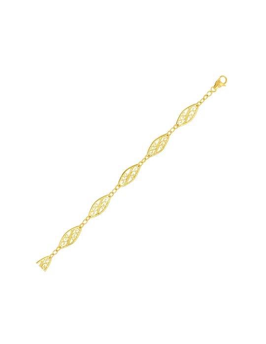 Chaine Filigrane or jaune 18K