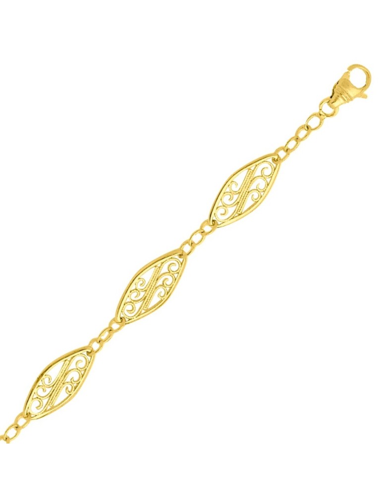 Chaine Filigrane or jaune 18K Chaine Filigrane or jaune 18K