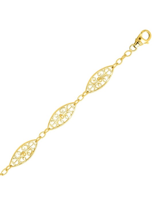 Chaine Filigrane or jaune 18K Chaine Filigrane or jaune 18K