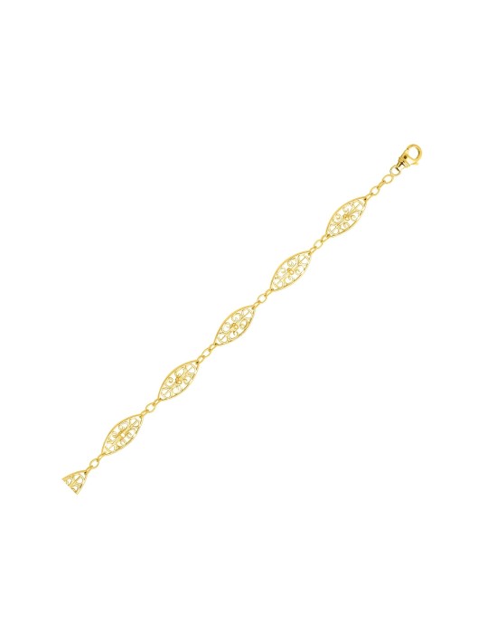 Chaine Filigrane or jaune 18K