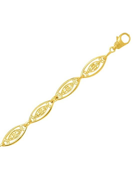 Chaine Filigrane or jaune 18K Chaine Filigrane or jaune 18K