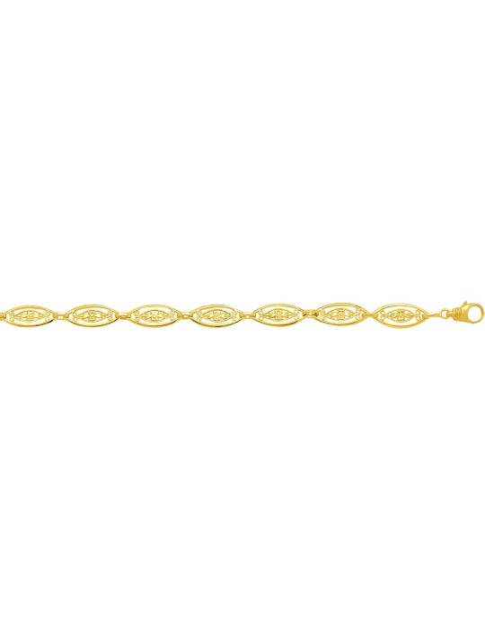Chaine Filigrane or jaune 18K
